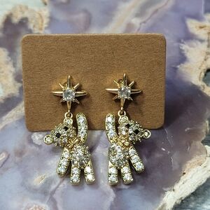 Bear Drop Earrings.